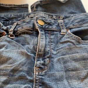 AEO straight super stretch jeans